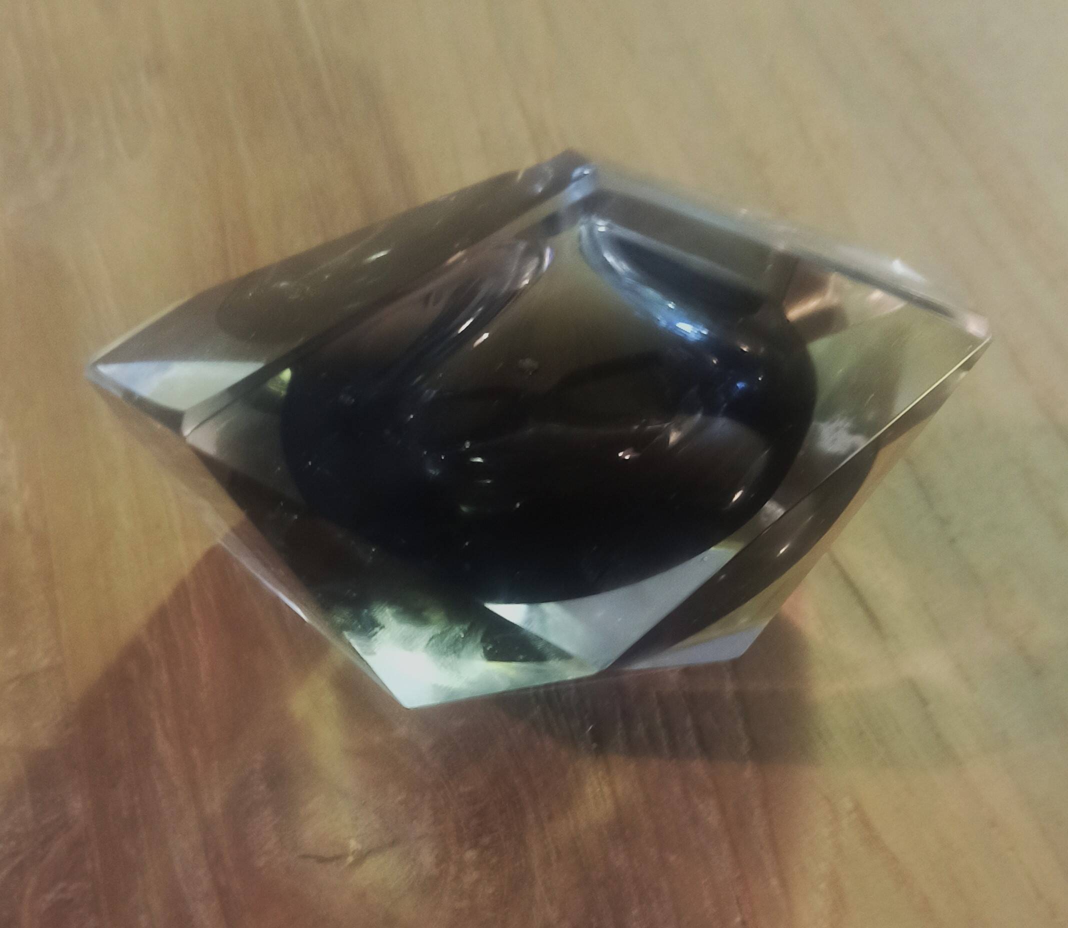 Murano diamond ashtray 1960