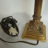 Stunning 1960s-style bronze lamp Empire/ Skin Abat day