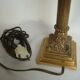 Stunning 1960s-style bronze lamp Empire/ Skin Abat day