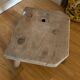 Antique Brutalist Farm Stool