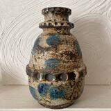 Large brutalist ceramic vase from West Germany, 1960s/1970s