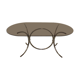 Smoked glass and chrome table circa 1970