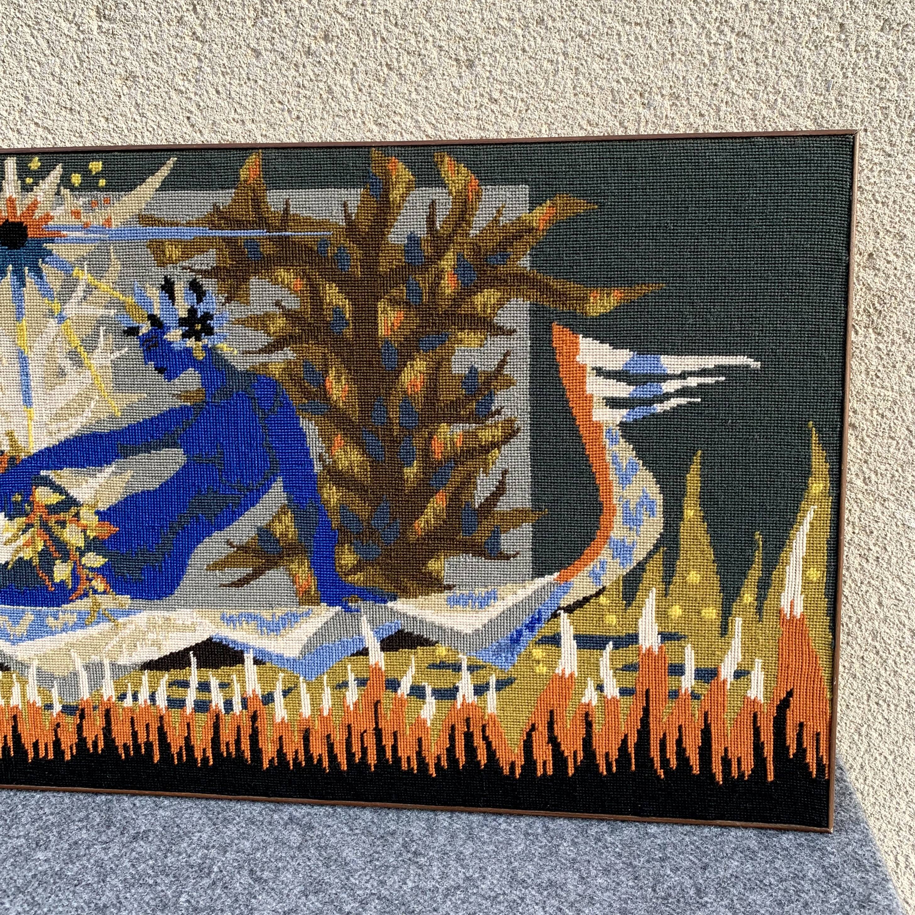 Tapestry The Boat of the Ondine, canvas 1970