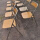 Set of folding chairs