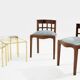 Paul T. Frankl pair of wavy walnut and mohair velvet chairs 1933