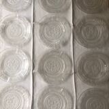 Série de 12 assiettes Sabino France verre opalescent Art Déco – modèl