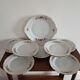Dessert plates and porcelain dish flowers dessert service