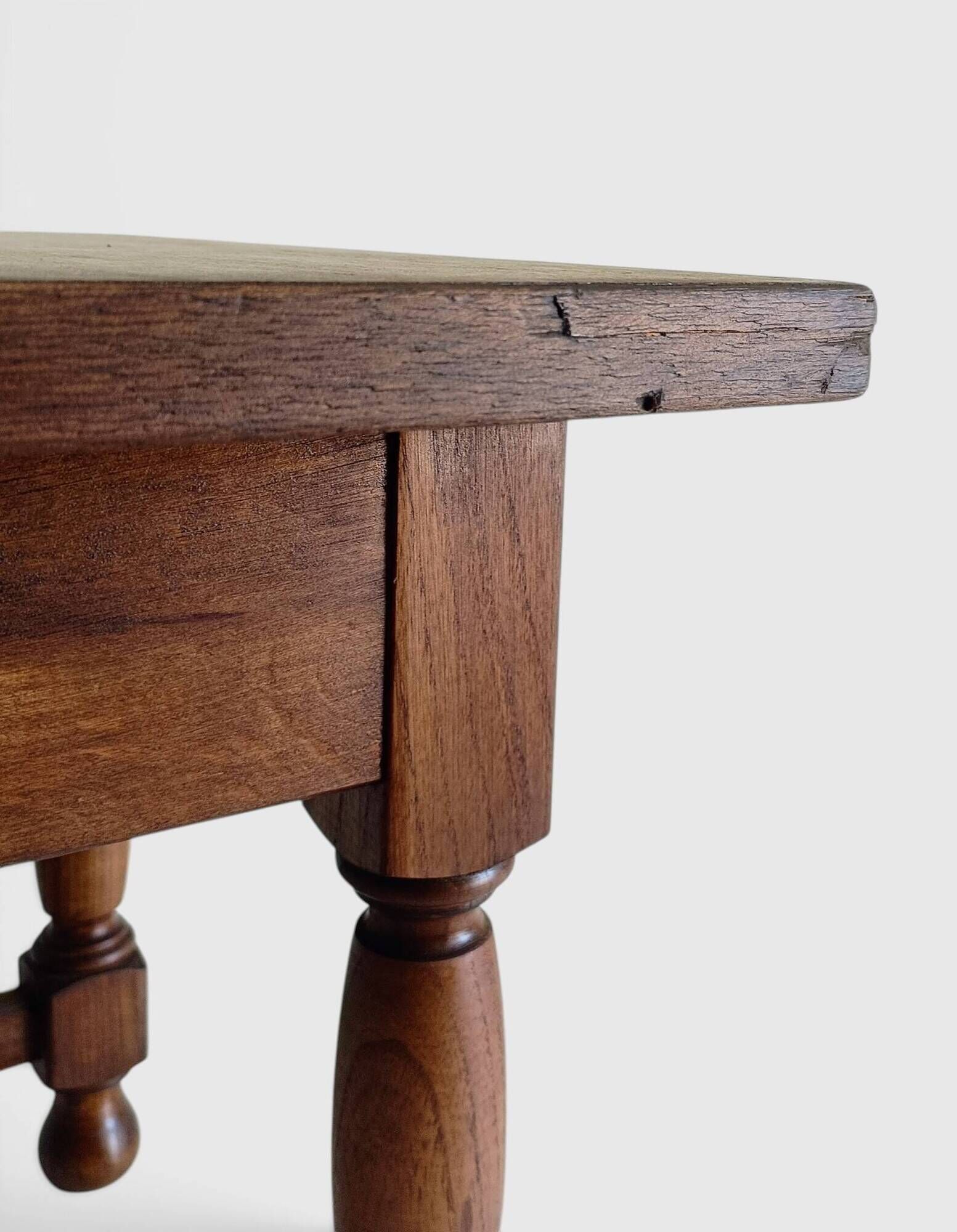 Spanish Castilian Baroque Revival Side Table, Mid-20th Century