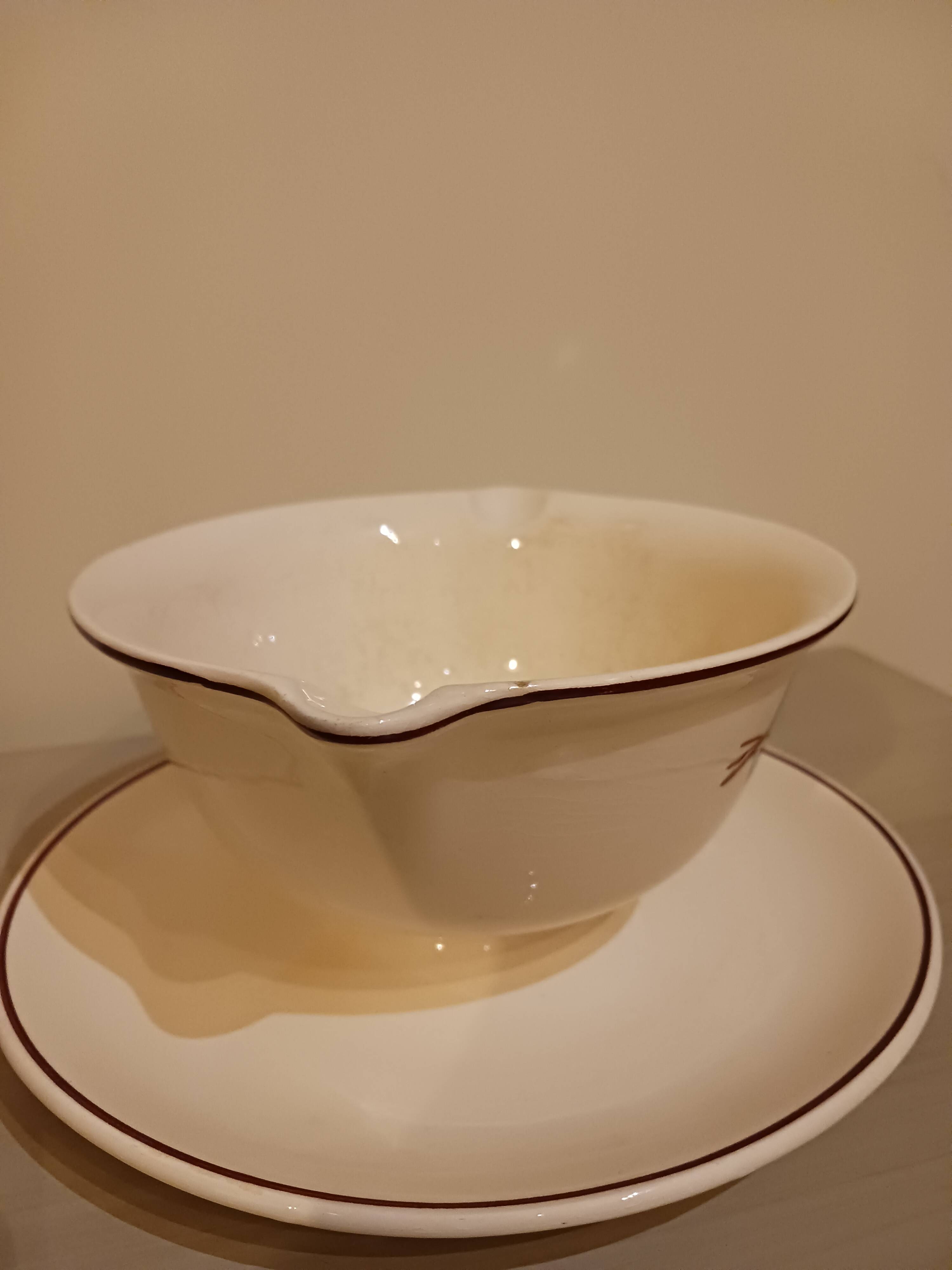 Vintage gravy boat, Salins-les-bains.