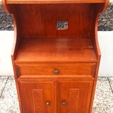 Table de chevet en merisier, style Louis-Philippe