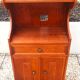 Cherry wood bedside table, Louis-Philippe style