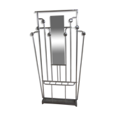 Aluminum coat rack from the 1950s