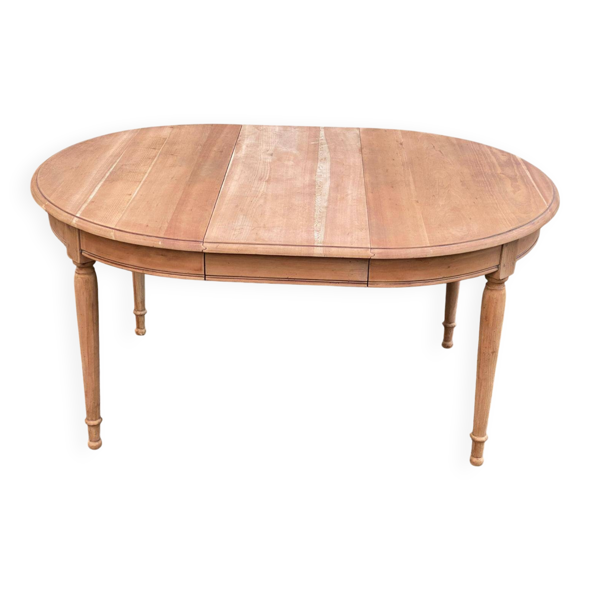 Renovated Louis Philippe round extendable dining table 110-200cm 19th century