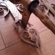 3 gold metal torchere wall lights
