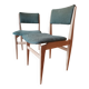 Green boucle Scandinavian chairs