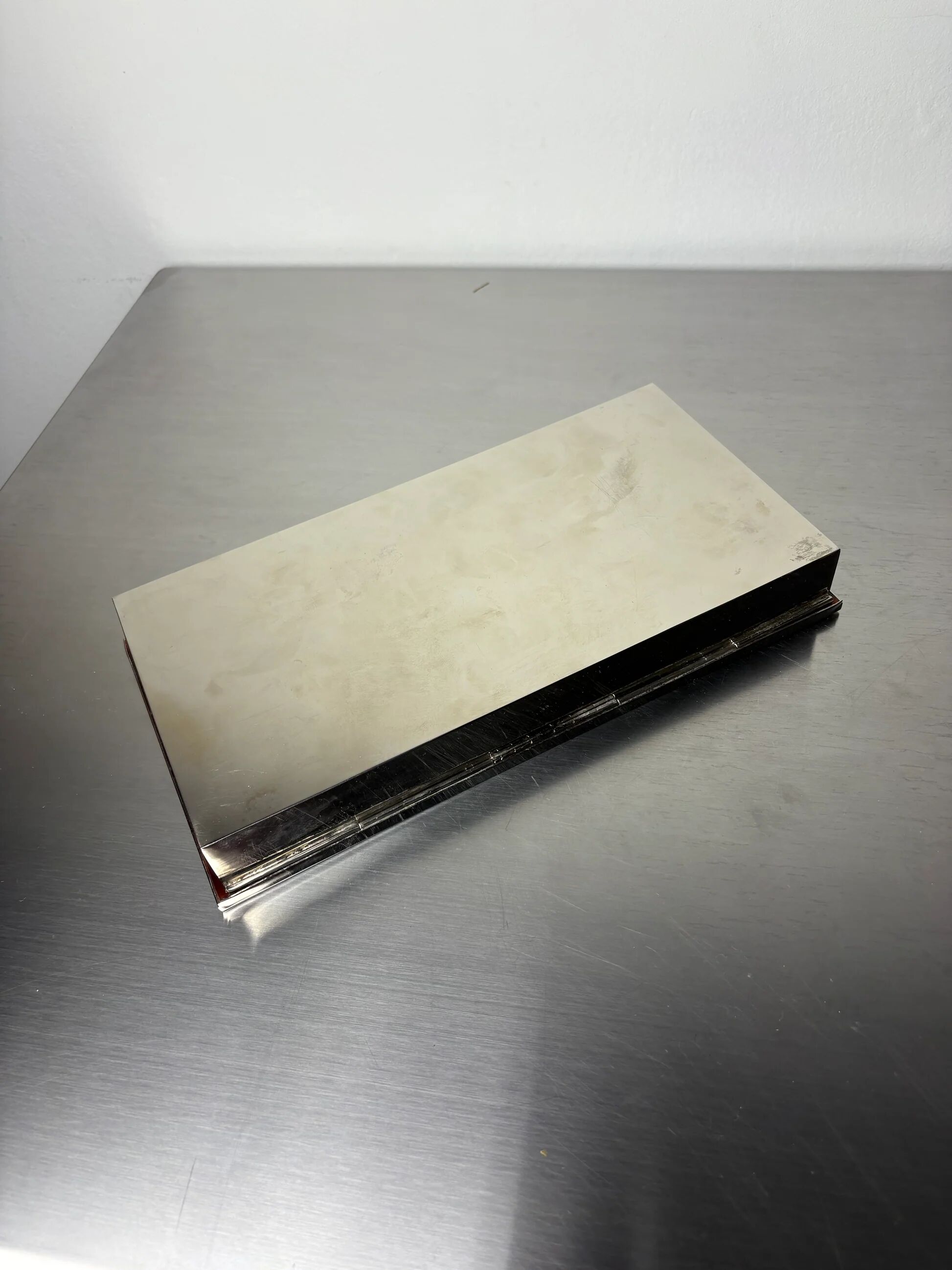 Faux tortoise shell & chromed Dior vanity box, Italy, 1970s