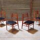 Set of 4 french chairs in scandinavian style year 60