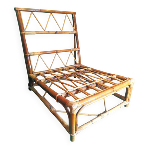 chauffeuse en rotin par