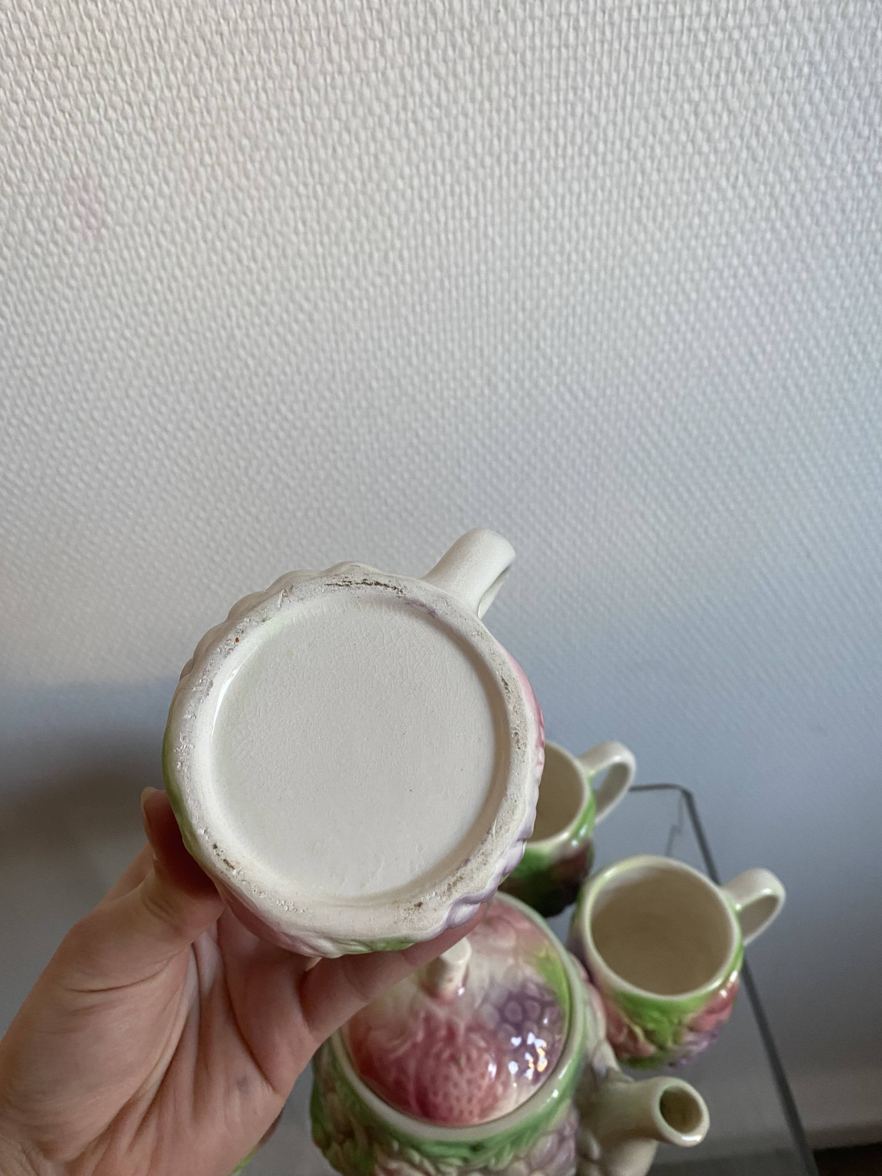 80s slip tea service