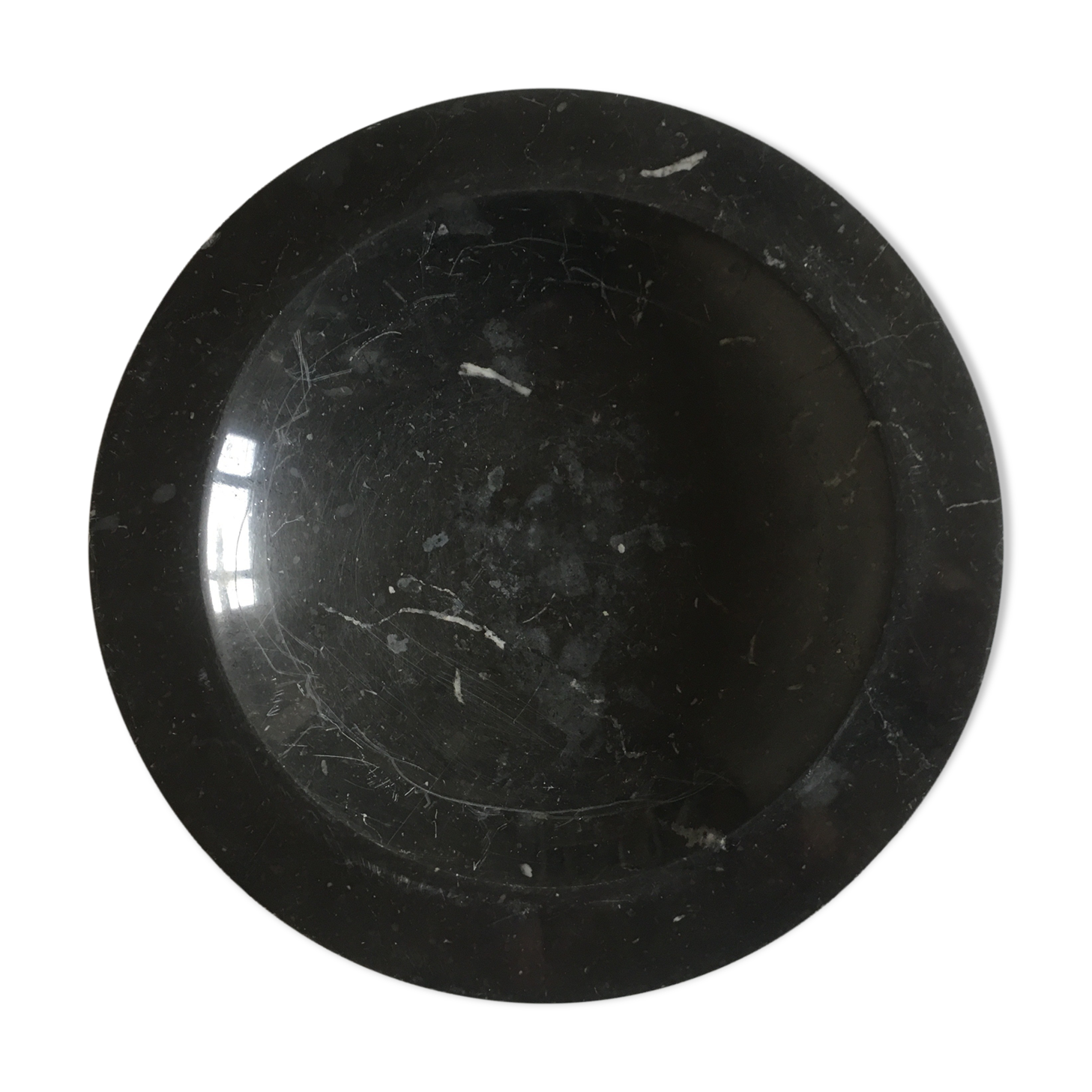 Black marble trinket bowl, Italian 1960
