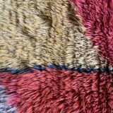 Tapis Rya suédois vintage en laine tissé à la main, années 1970