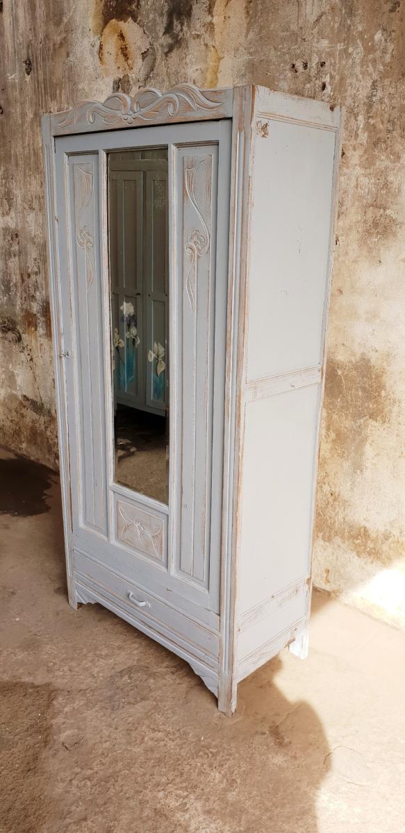 Art-deco style glazed cabinet