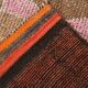 3x11 Pink and Brown Rare Colors Runner Rug, Wool Kilim Rug, 94x320Cm