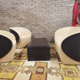 80's sofa armchair coffee table set