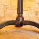 Old vintage bistro table brand Fischel in cast iron