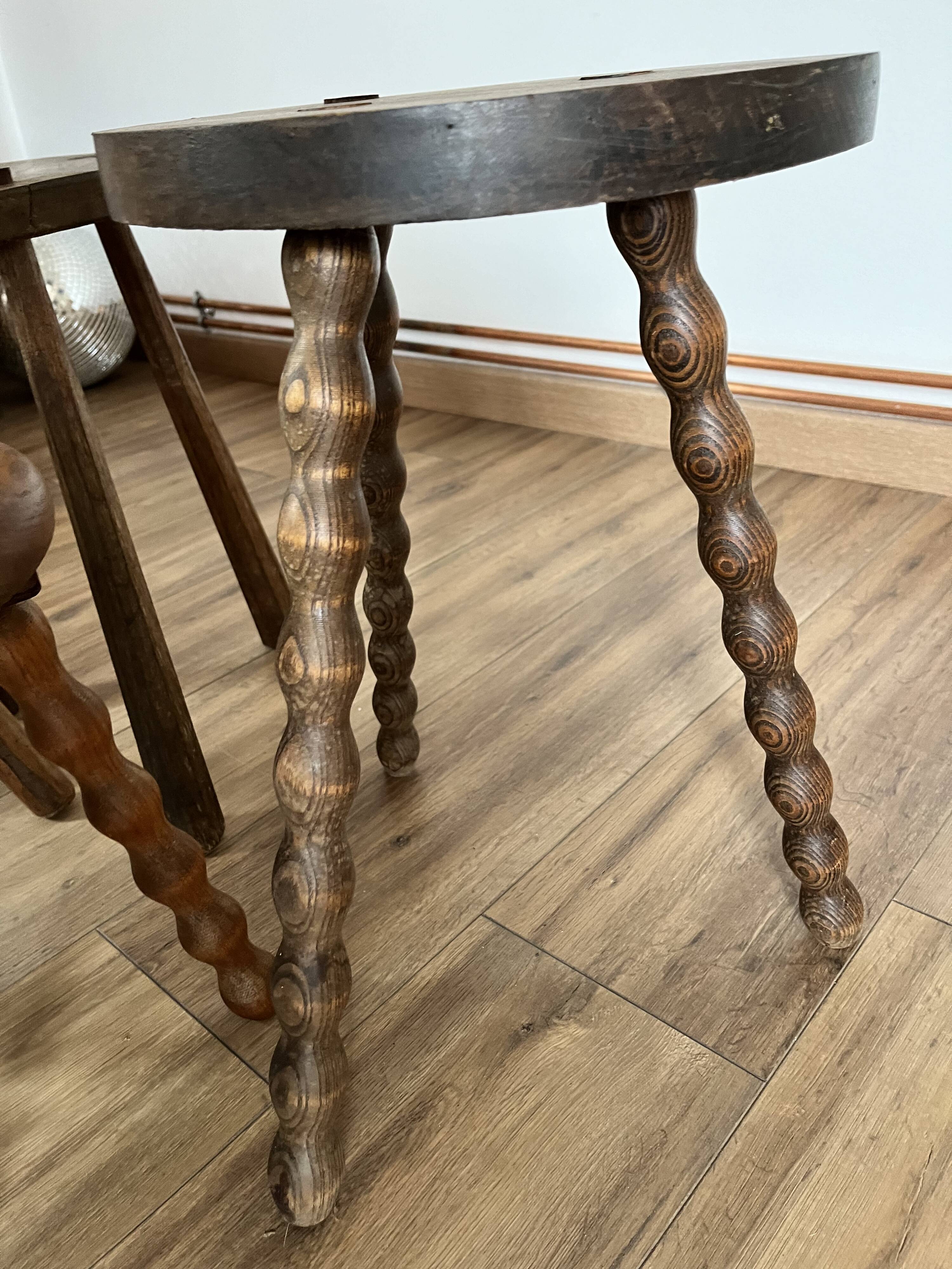 Set of 4 mismatched stools