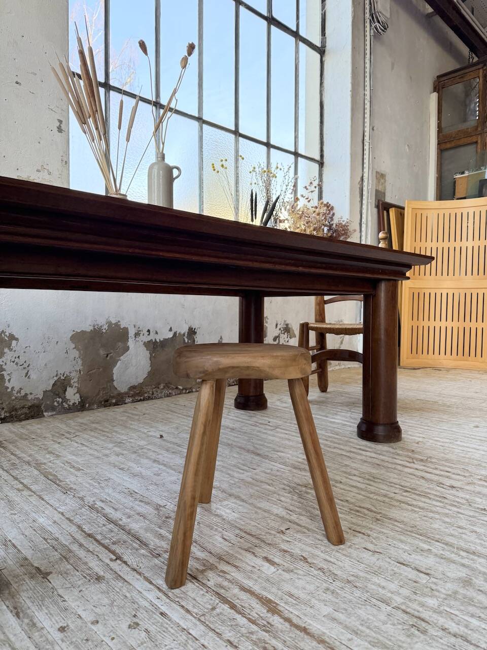 Dudouyt oak dining table 1940