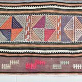 163x280Cm Fuchsia & Pink Persian Kilim Rug, 5x9 Soft Rug