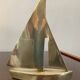 Vintage brass sailboat paperweight