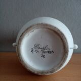 Pair of church vases, signed Dauphin rue de Sèvres