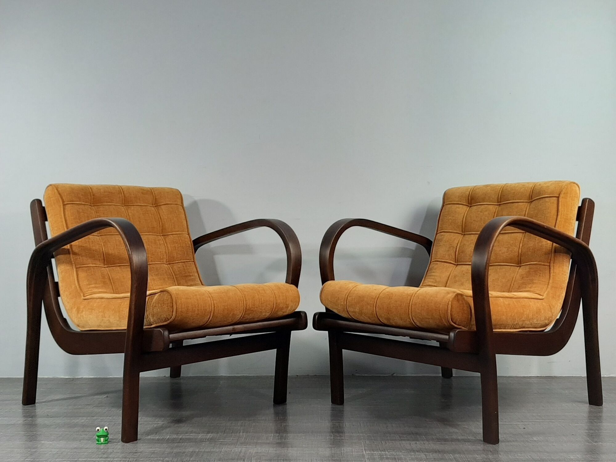 Pair of Armchairs INKA design Kropaček & Kozelka, Czech Mid-Century 1944