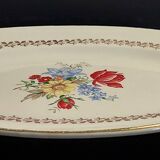 Sarreguemines oval dish early 20th century