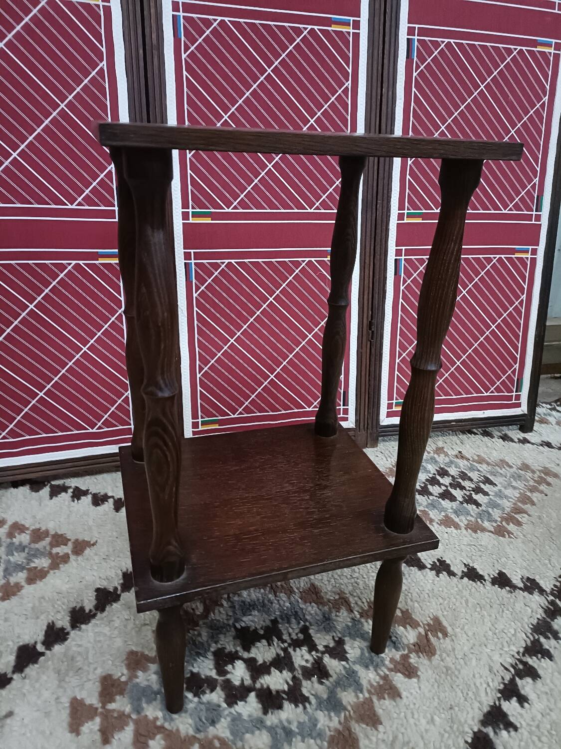 Vintage 2-tier pedestal table