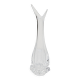 Blown crystal vase Art Vannes France 43 cm