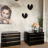 Pair of JC Mahey bedside tables