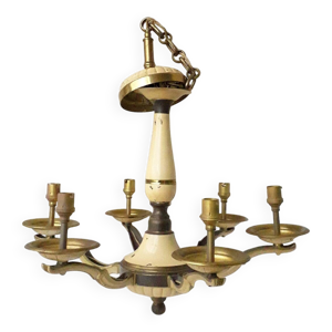 Lustre en bronze à 6 - bras