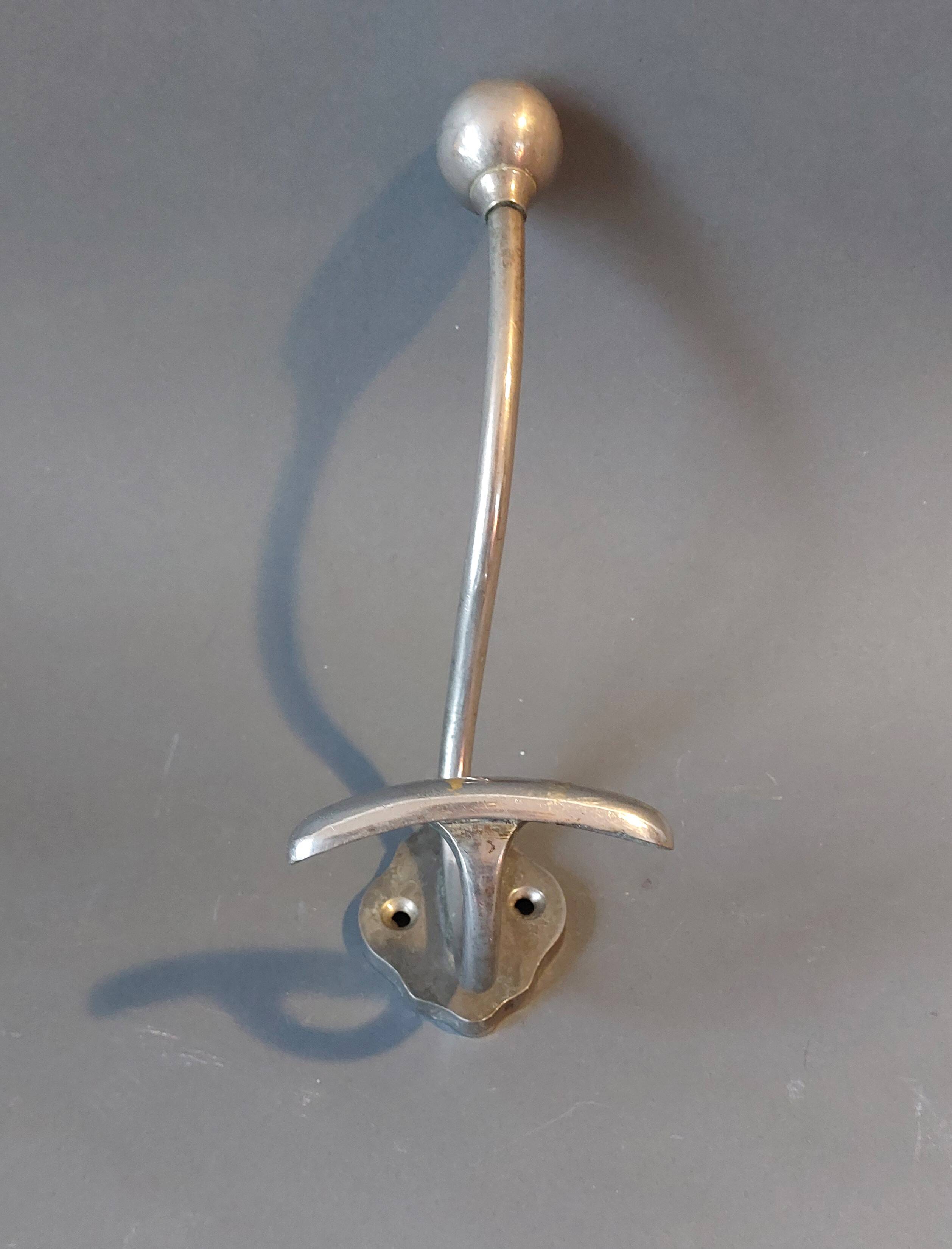 Hat hook in silver-plated brass 1940.
