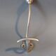 Hat hook in silver-plated brass 1940.