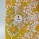 New sheet from the 70s orange flowers 240x300 vintage