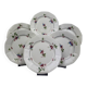 Set of 6 Sarreguemines dinner plates, Bermudes model – circa 1950
