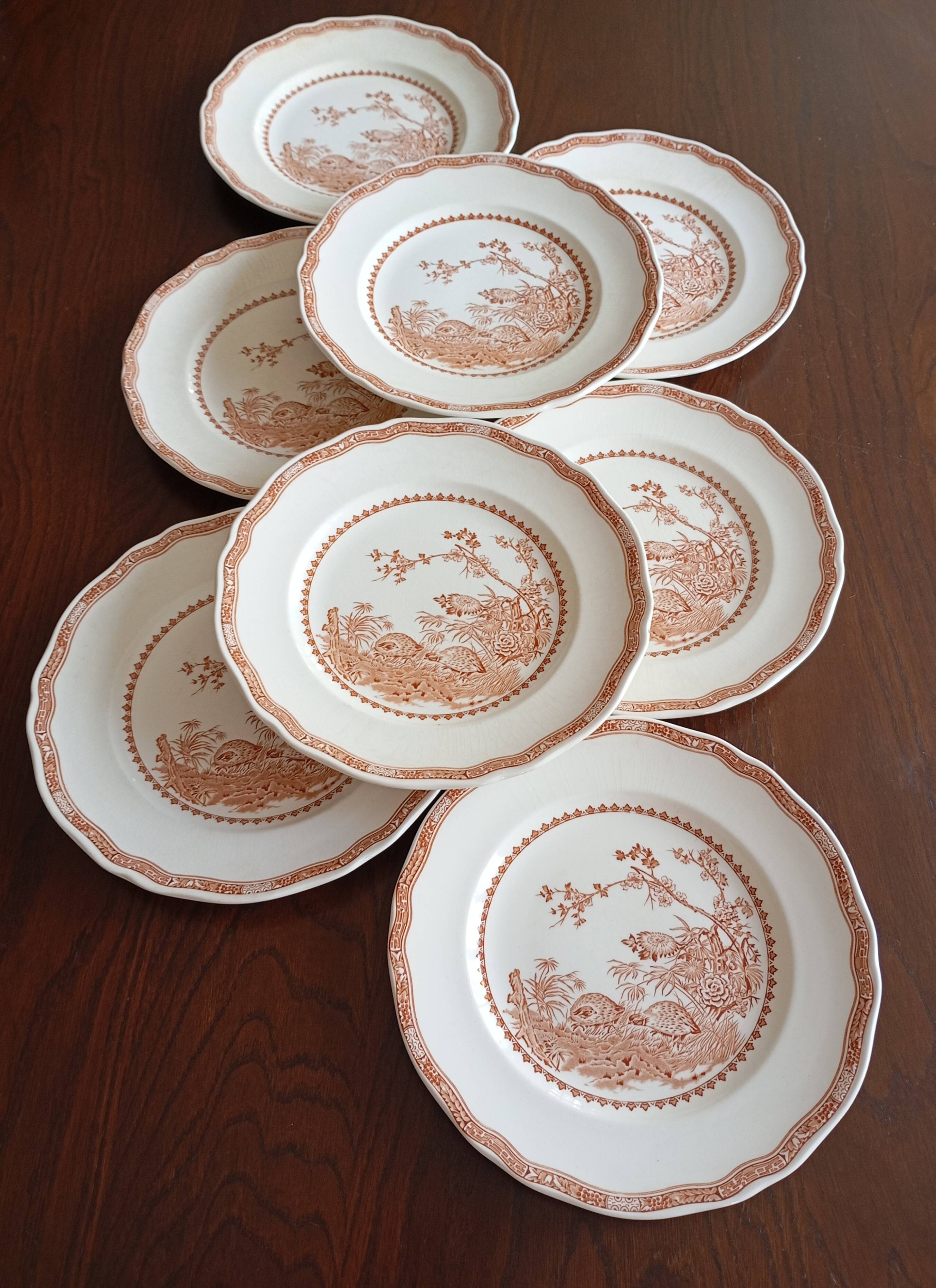 English flat plates by Furnivals "Quail"