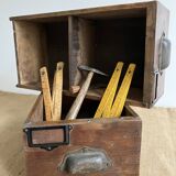 Reserved Andrea - 6 old workshop drawers