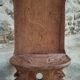 Pair of hand-carved wooden folding chairs – African origin, animal and face motifs, mid-20th century