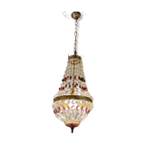 Italian Crystal Basket Chandelier