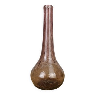Vase soliflore verre bullé Biot violet