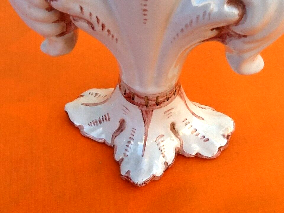 Centerpiece / decorative vase bouquetière 3 branches ceramic